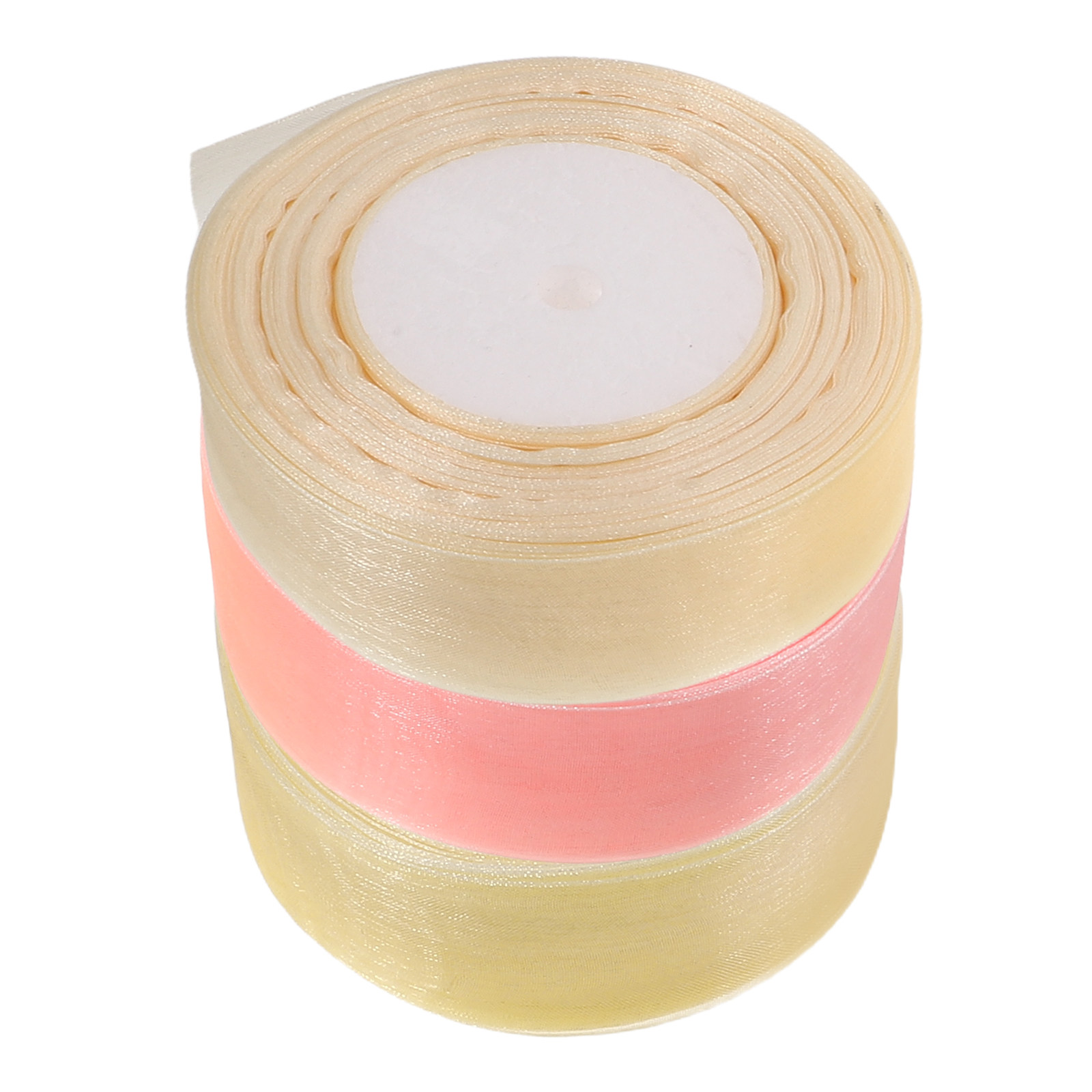 Ribbon Organza Roll - 3 Rolls Sheer Organza Ribbon 50