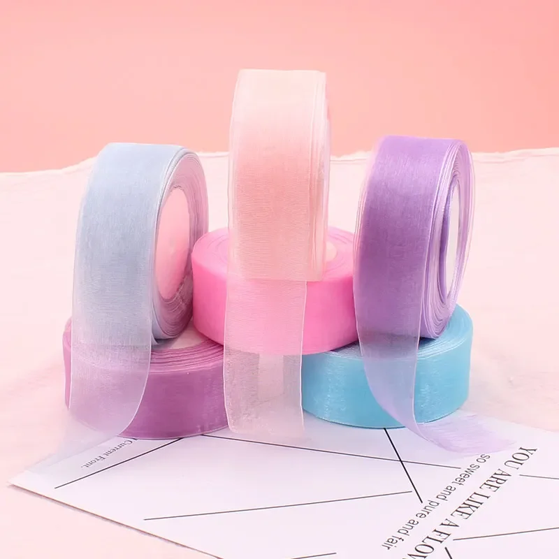 Ribbon Organza Roll - 4cm Chiffon Organza Ribbon Wholesale Gift