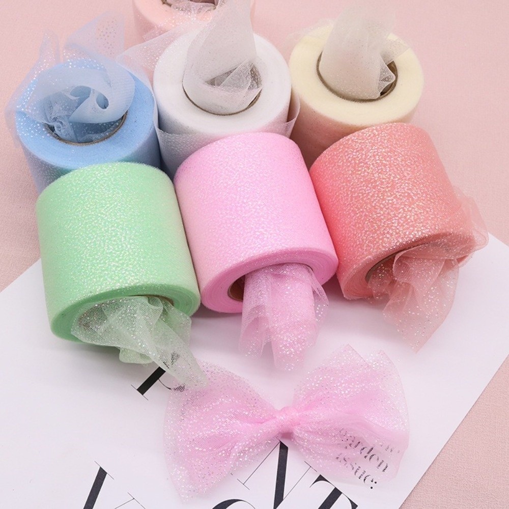 6CM 25Yards Crystal Sequin Rib - огляд і ціна Ribbon Organza Roll