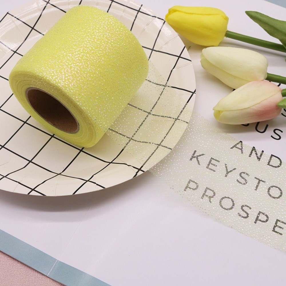 6CM 25Yards Crystal Sequin Rib - огляд і ціна Ribbon Organza Roll