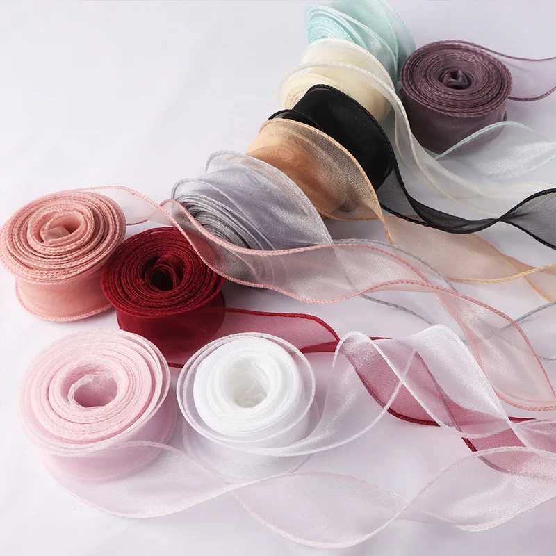 10yards 40mm Roll Silk Ribbon  - огляд і ціна Ribbon Organza Roll