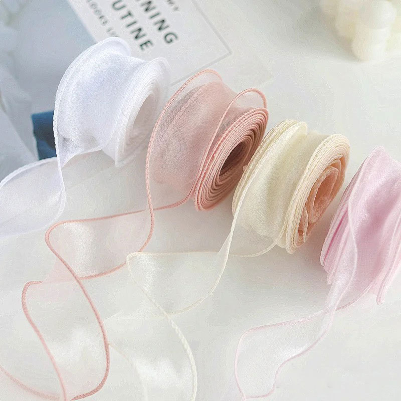 10yards 40mm Roll Silk Ribbon  - огляд і ціна Ribbon Organza Roll