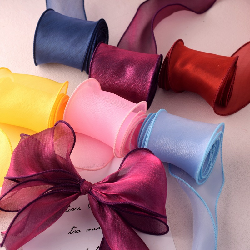 Satin Organza Ribbon Rainbow F - огляд і ціна Ribbon Organza Roll