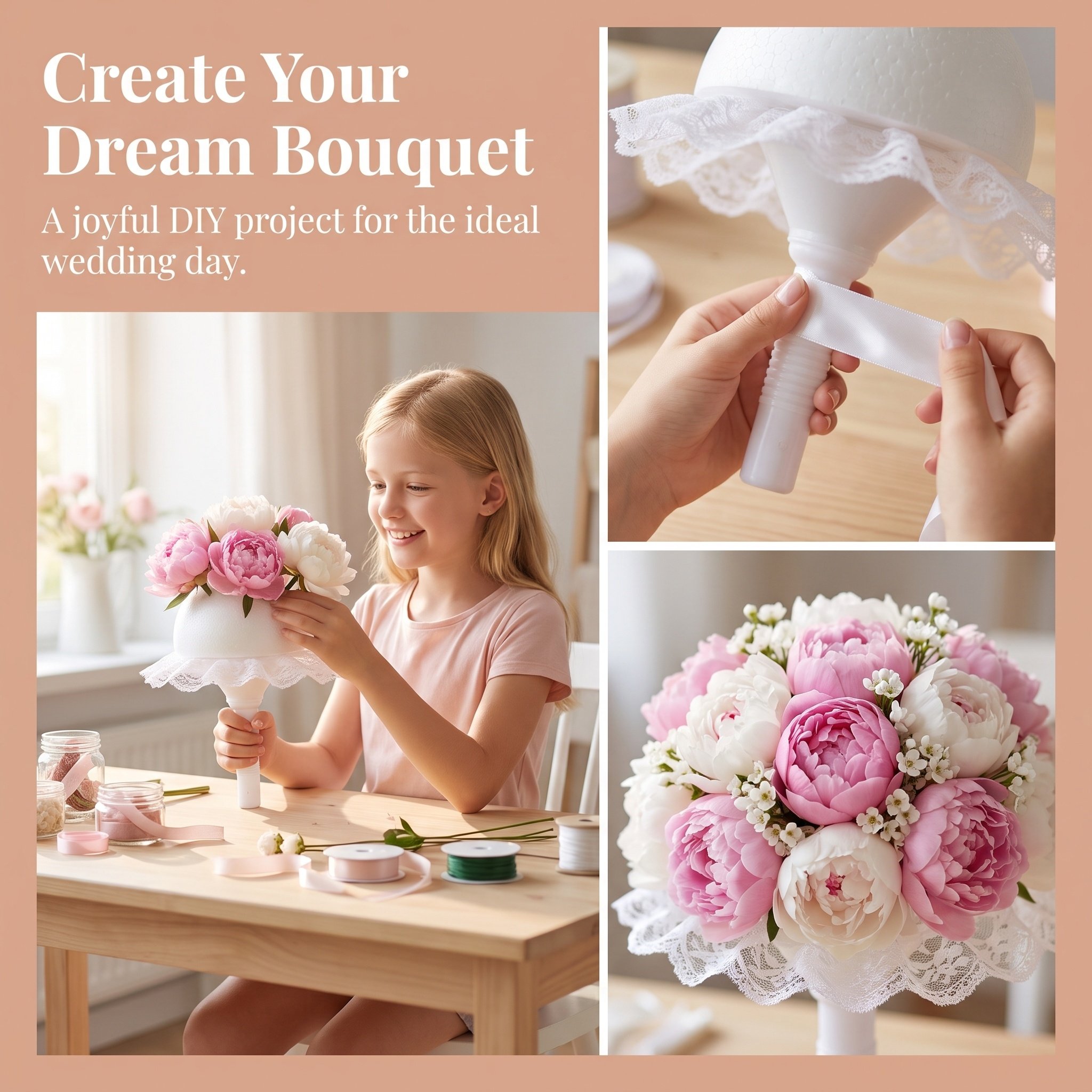 1Set Bridal Bouquet Handle and - огляд і ціна Bouquet Holder Foam