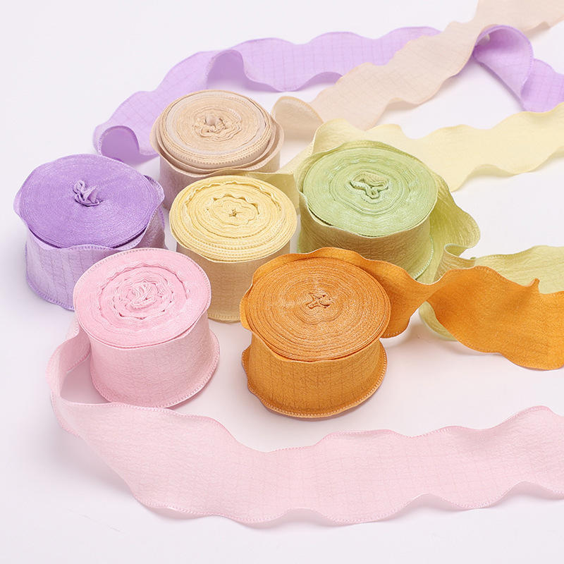 4CM 9 Meters/Roll Wrinkled Lac - огляд і ціна Ribbon Organza Roll