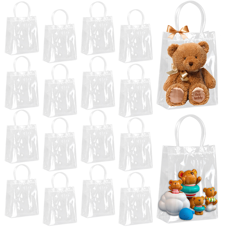 5/10Pcs Clear Gift Bag with Ha - огляд і ціна Cellophane Wrap Clear