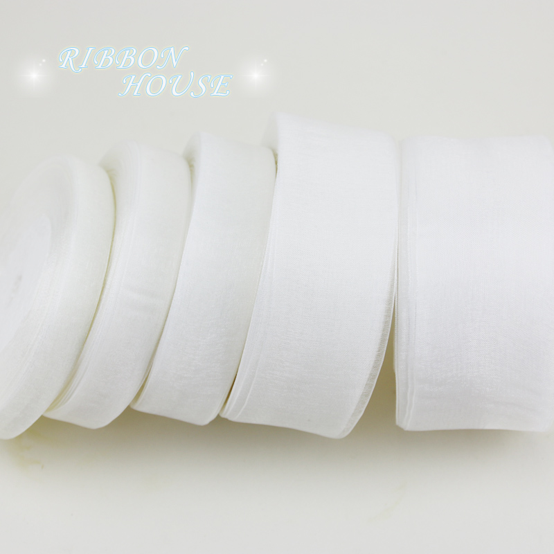(50 yards/roll) 12/15/20/25/40 - огляд і ціна Ribbon Organza Roll
