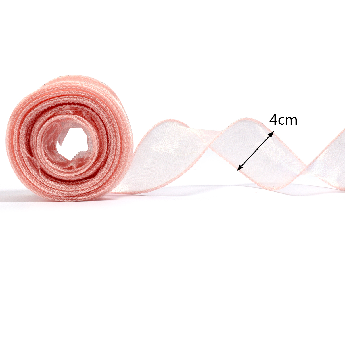10yards/roll Sheer Chiffon Rib - огляд і ціна Ribbon Organza Roll