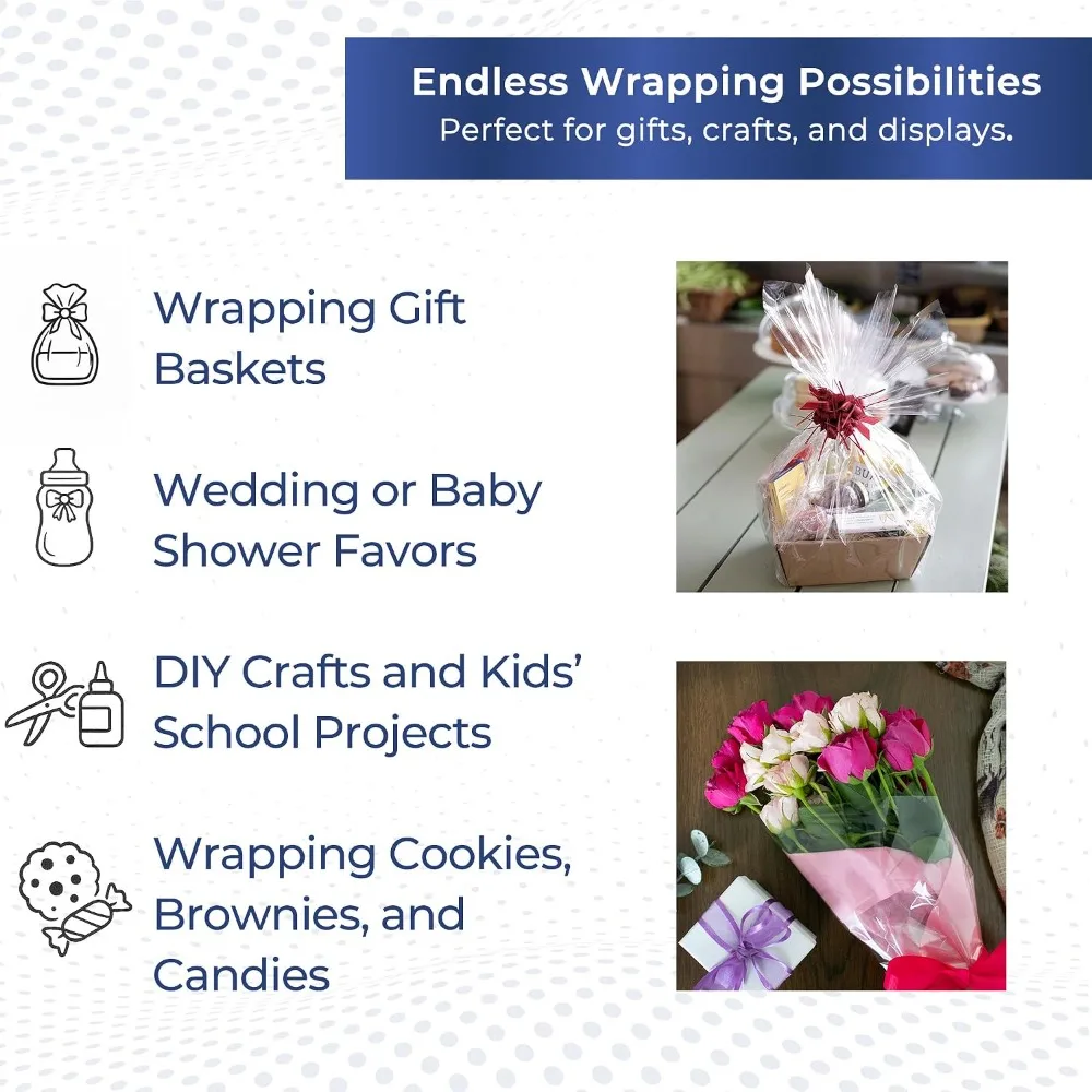 Crystal Clear Cellophane Wrap  - огляд і ціна Cellophane Wrap Clear