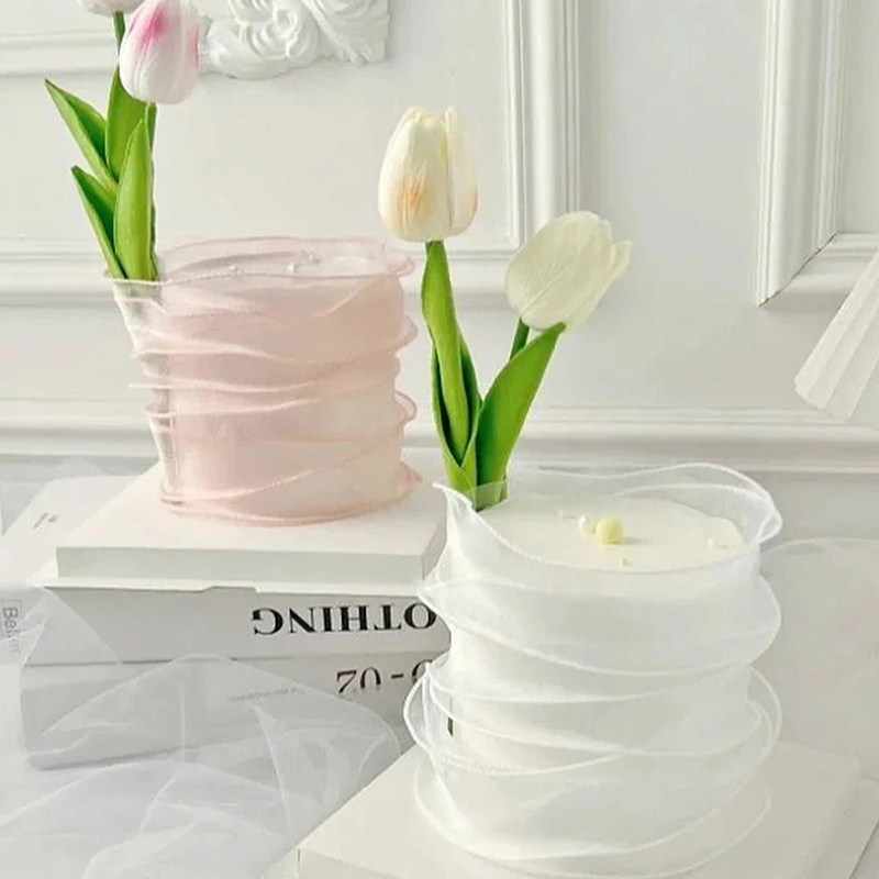 9Meters/Roll Sheer Silk Ribbon - огляд і ціна Ribbon Organza Roll