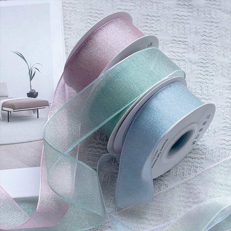 10Yards Roll 4CM Colorful Orga - огляд і ціна Ribbon Organza Roll