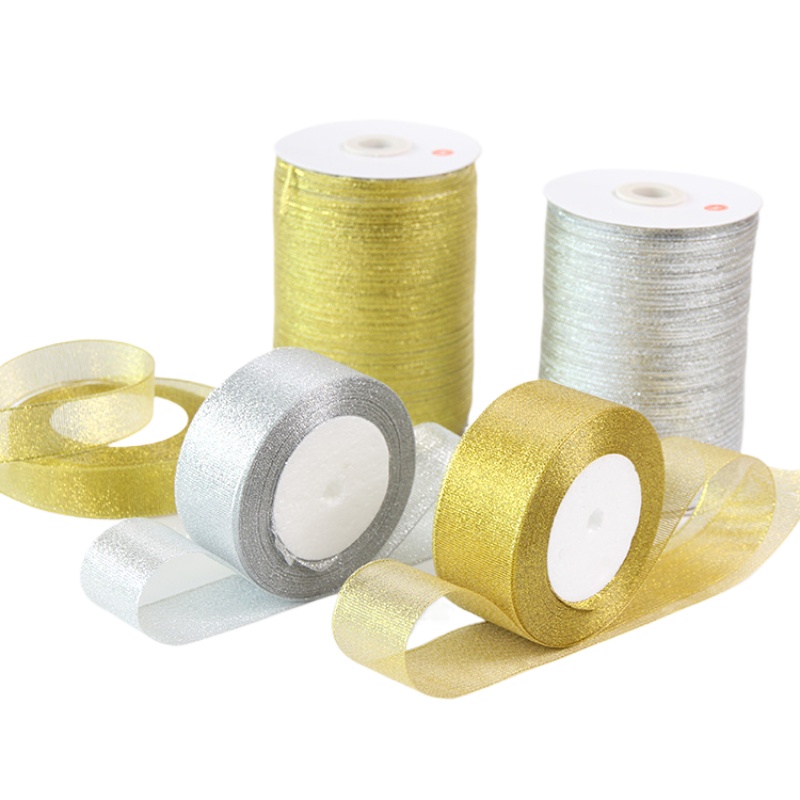Gold/Silver Organza Onion Ribb - огляд і ціна Ribbon Organza Roll