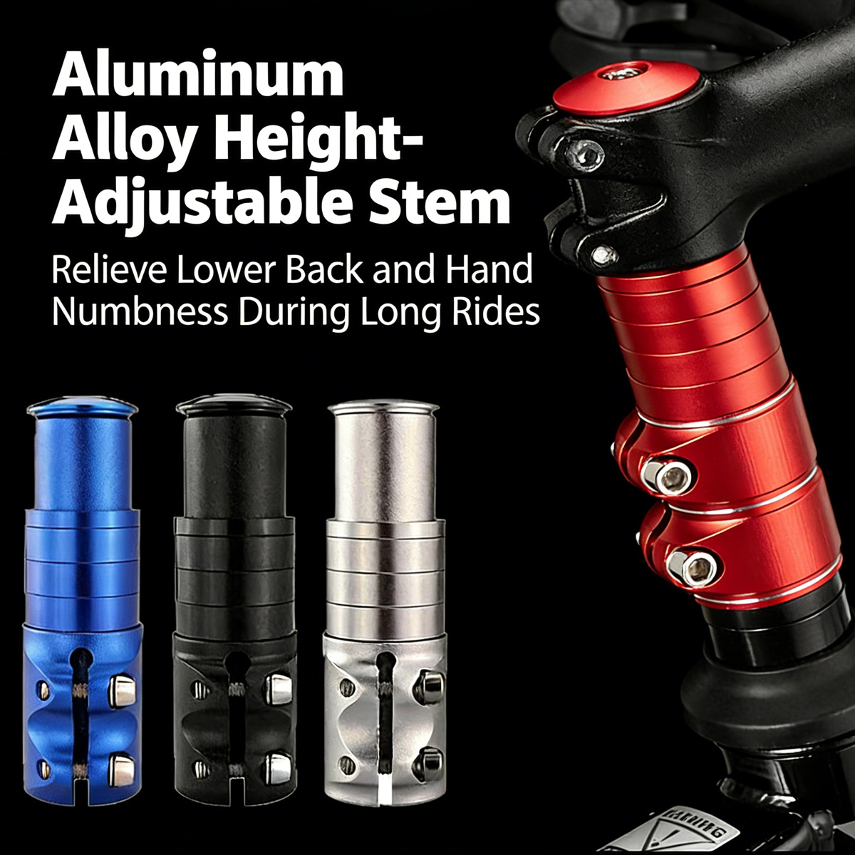 1pc Bicycle Stem Riser Head Tu - огляд і ціна Stem Extender Tube