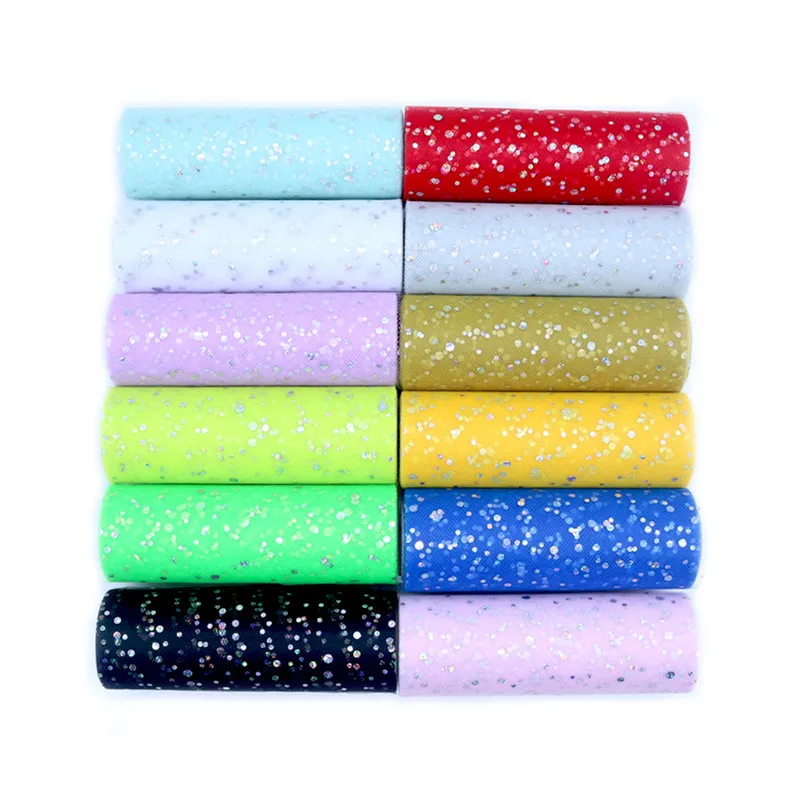 Glitter Sequin Tulle Roll 15cm - огляд і ціна Ribbon Organza Roll