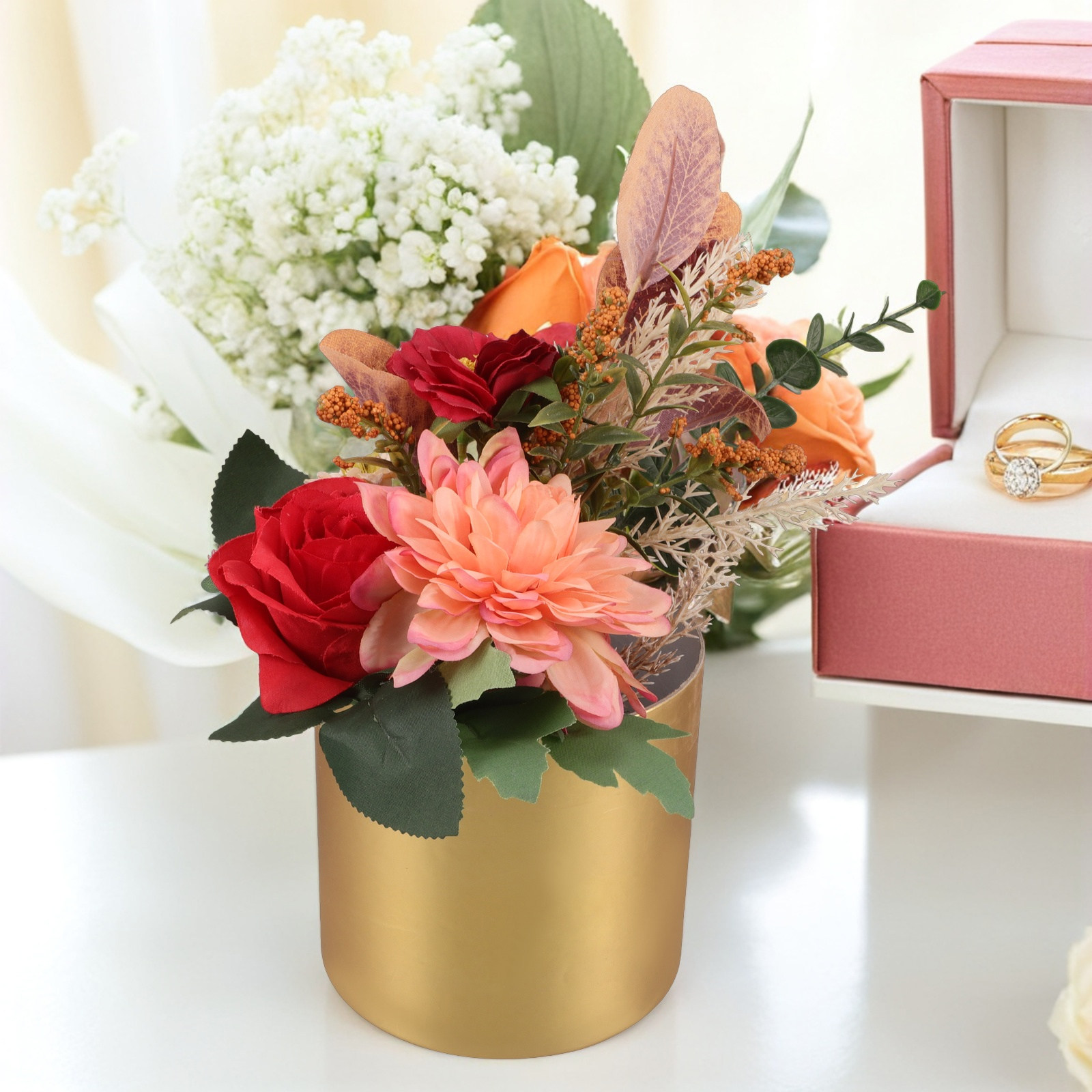 Round Flower Box Elegant Rose  - огляд і ціна Bouquet Holder Foam