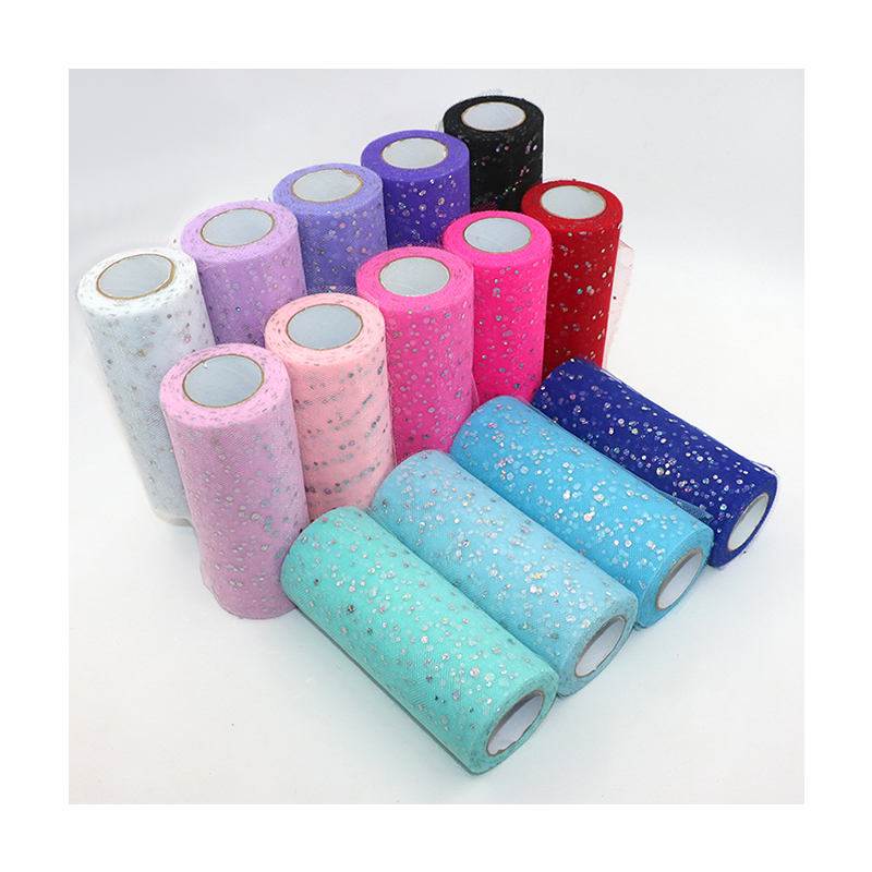 Glitter Sequin Tulle Roll 10 Y - огляд і ціна Ribbon Organza Roll
